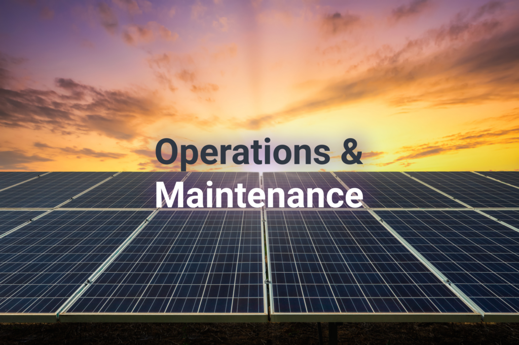 Solar Operation and Maintenance - DESIGN...